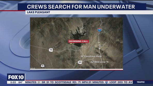 Search for missing swimmer at Lake Pleasant