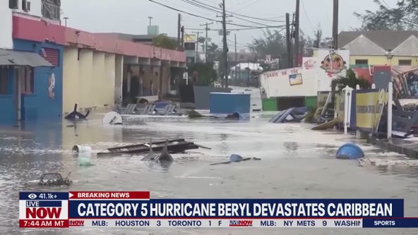 Category 5 Hurricane Beryl devastates Caribbean