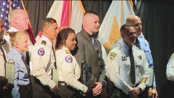 Paramedics honored for saving deputies