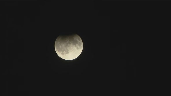 A partial lunar eclipse visible in Chicago area