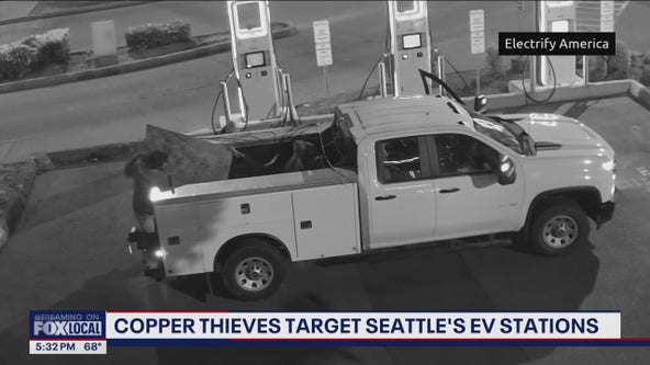 Copper thieves target Seattle EV stations