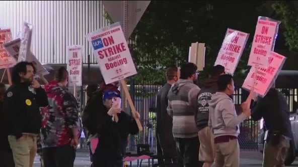 Boeing factory workers go on strike