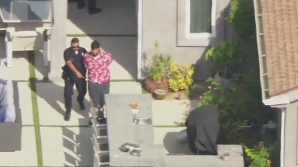 Suspect captured in Bel Air burglary on live TV