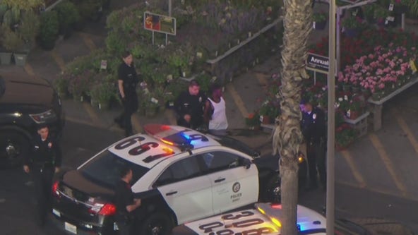 Stolen hospital bus leads chase across LA