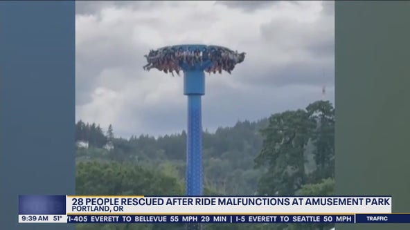 28 people rescued after ride malfunctions at Portland amusement park