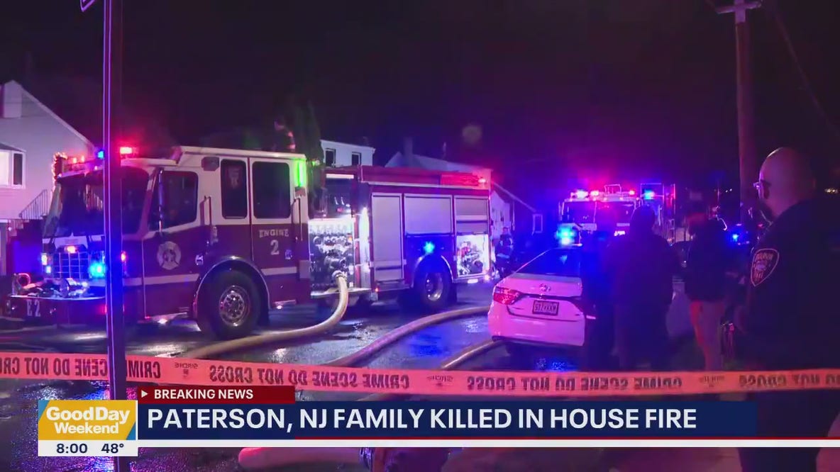 Family of 5, including 3 children, killed in late-night Halloween fire in Paterson NJ