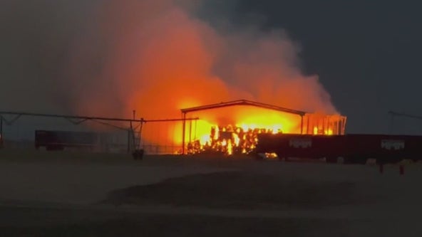 Barn fire expected to burn for several days