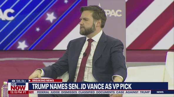 Trump selects Senator JD Vance for VP