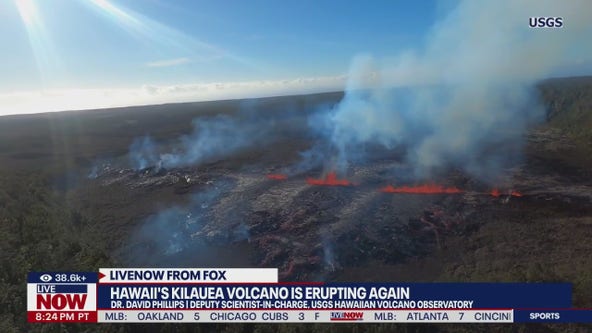 Hawaii’s Kilauea volcano erupting again