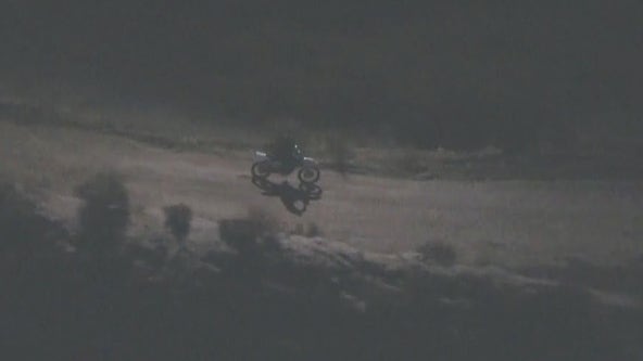 Dirt bike chase across San Fernando Valley
