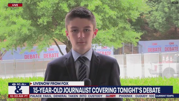 15-year-old journalist covers Presidential Debate
