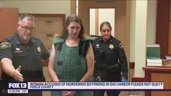 Gig Harbor woman accused of murdering boyfriend pleads not guilty