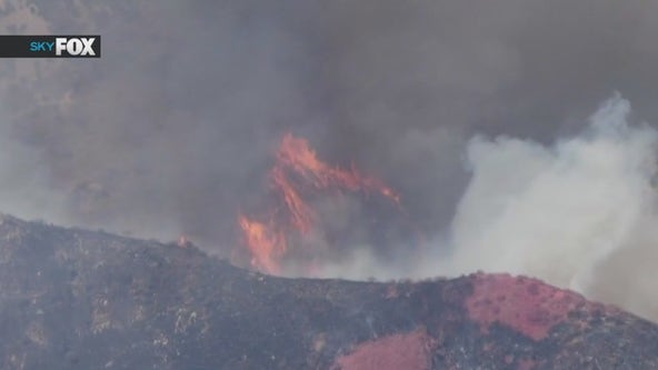Crews make progress on Sharp Fire in Simi Valley