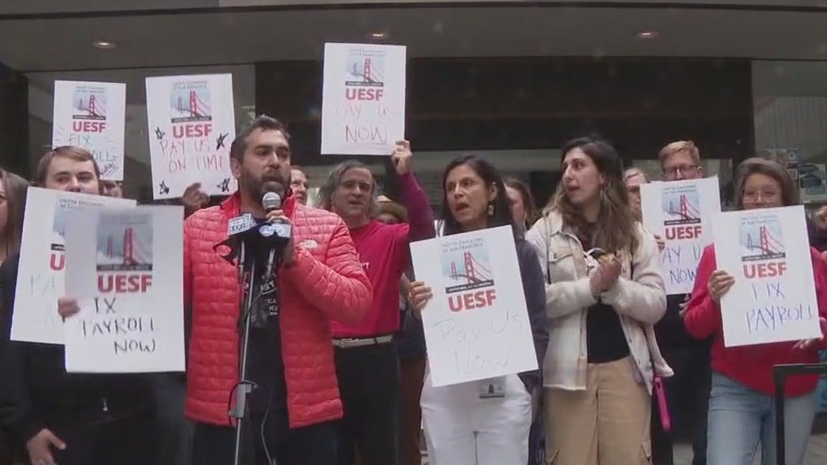 San Francisco teachers rally over unpaid wages ahead of school year