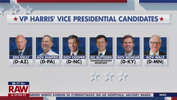 Kamala Harris' Vice Presidential candidates