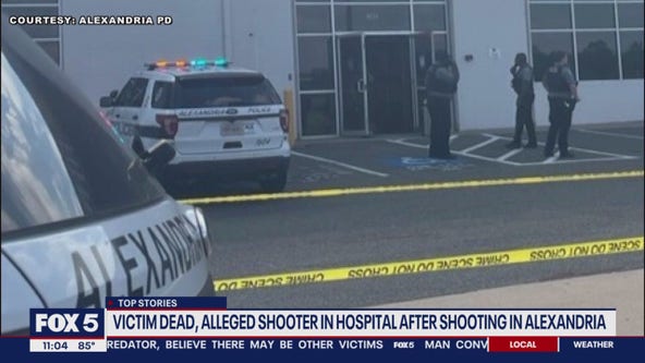 Victim dead, alleged gunman in hospital following shooting in Alexandria