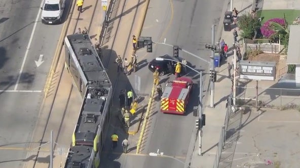 Metro collides with vehicle in East LA