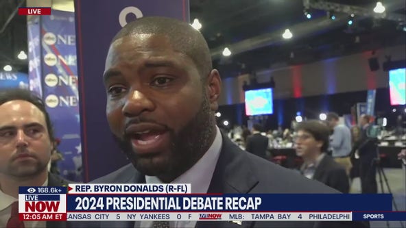 Rep. Byron Donalds reacts to presidential debate