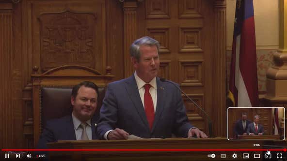 Sine Die: Gov. Kemp addresses Georgia Senate