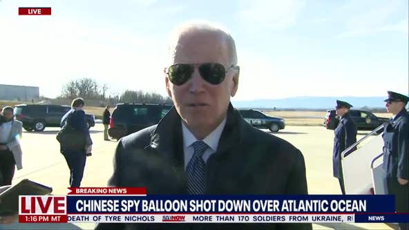 Biden speaks after U.S. shoots down Chinese spy balloon