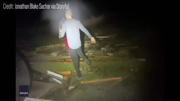 Watch: Rescuers search for survivors after devastating tornadoes