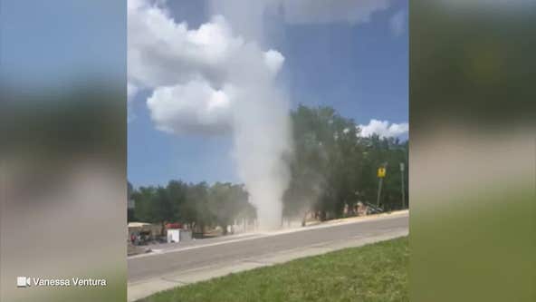 Dust devil captured on camera in Clermont