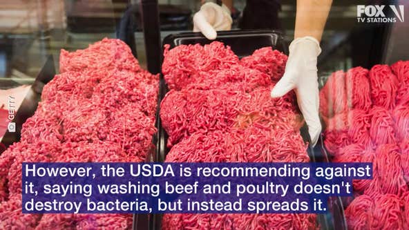 USDA recommends against TikTok trend of washing ground beef