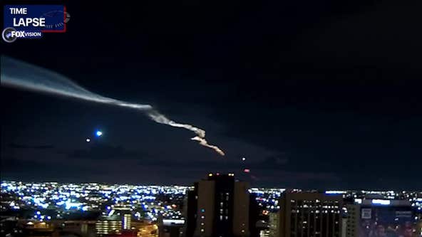Timelapse: SpaceX launch seen in Phoenix