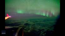 Watch: Passenger captures stunning time-lapse video of northern lights on flight from Alaska