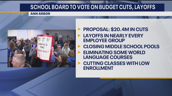 Ann Arbor Public Schools budget cut vote planned
