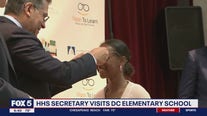 HHS secretary visits DC elementary school