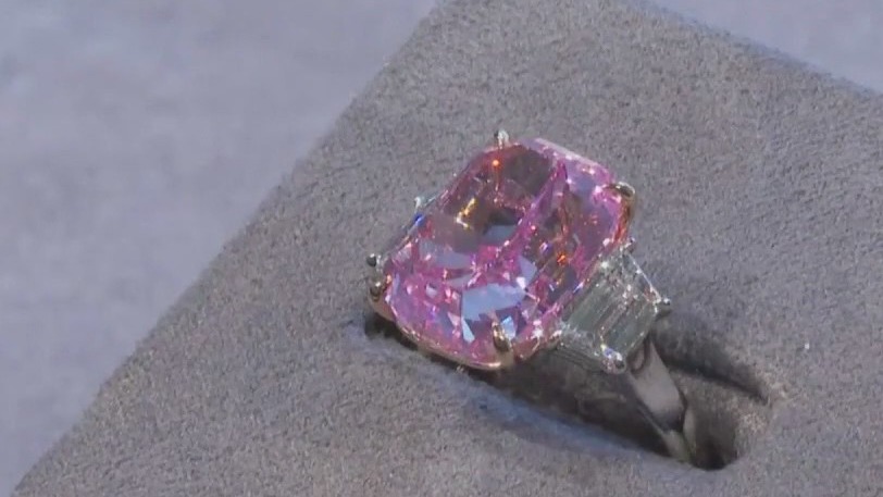 Rare diamond ring, the 'Eternal Pink,' set to be auctioned off
