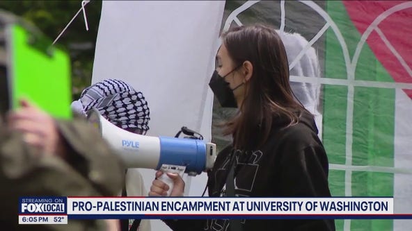 Pro-Palestinian encampment underway at UW