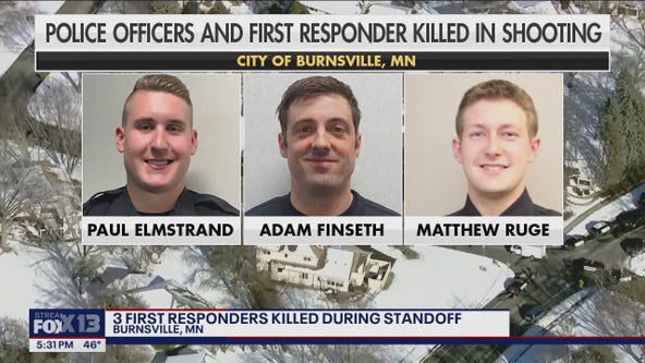 Community mourns 3 first responders killed during standoff in Burnsville