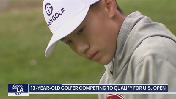 13-year-old golfer comnpeting to qualify for US Open