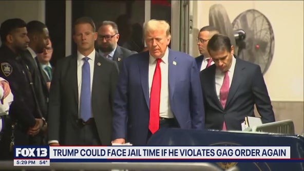 Trump could face jail time if he violates gag order again