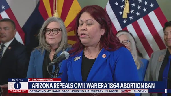Arizona repeals Civil War-era 1864 abortion ban