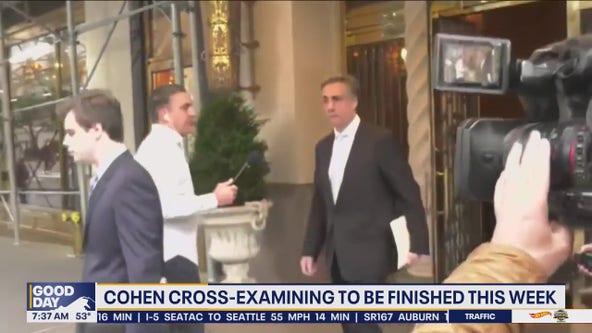 Cohen cross-examining to be finished this week
