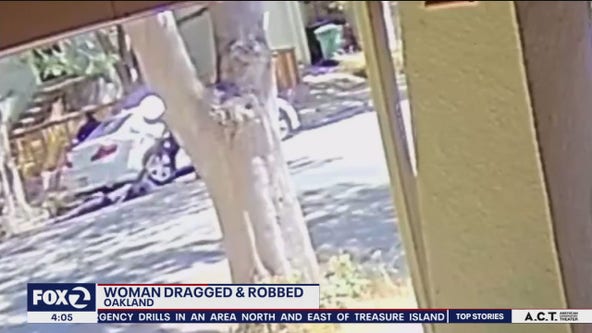 Woman dragged down street in brazen Oakland robbery