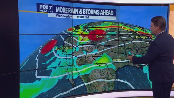 Austin weather: More rain and storms ahead