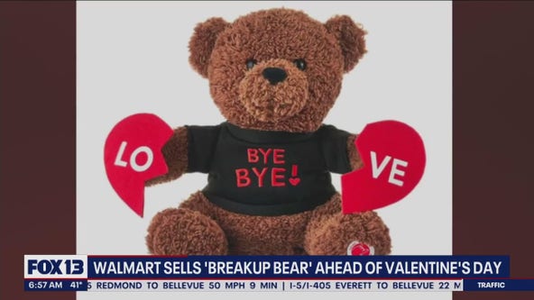 Walmart sells 'breakup bear' ahead of Valentine's Day