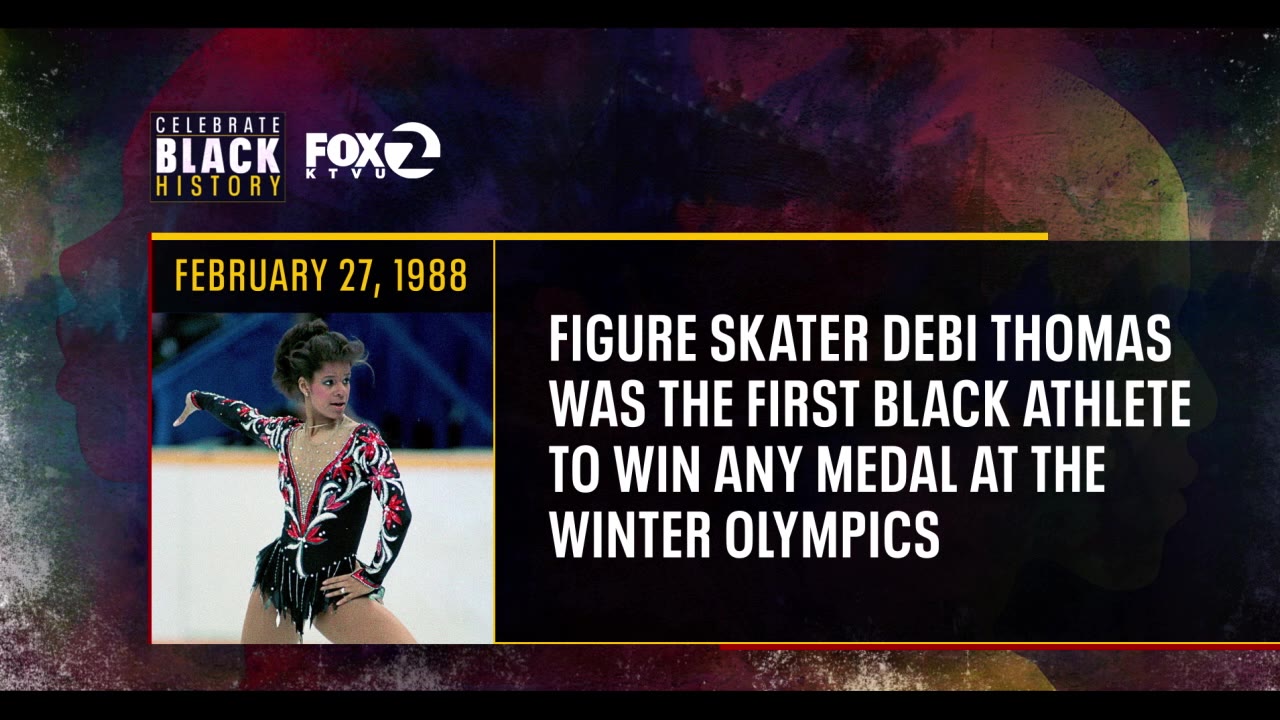 Feb. 27:  Black figure skater wins Olympic medal