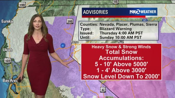 Storm in the Sierra: Blizzard warning continues through Sunday