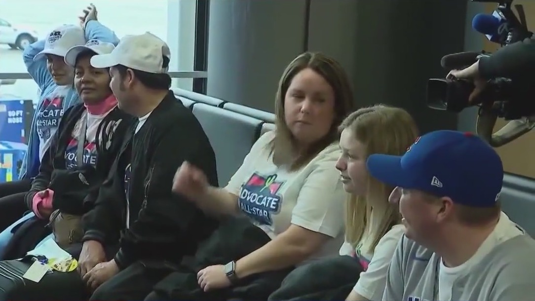 Young Chicago Cubs fans in Arizona for a VIP Spring Training trip