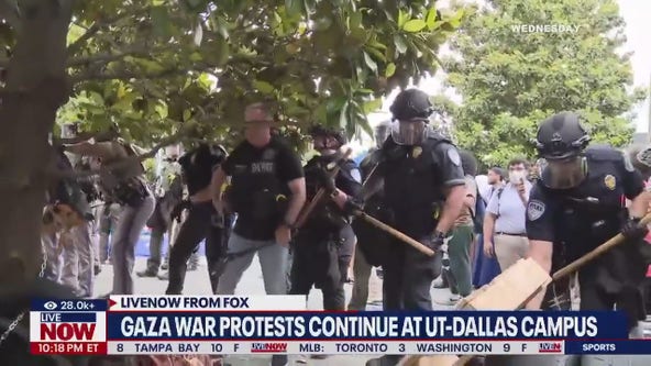 Gaza War protests at UT-Dallas campus