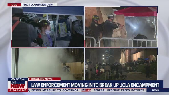 Police move in on UCLA protesters