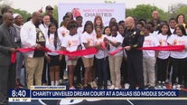 Charity donates basketball court to Dallas ISD middle school