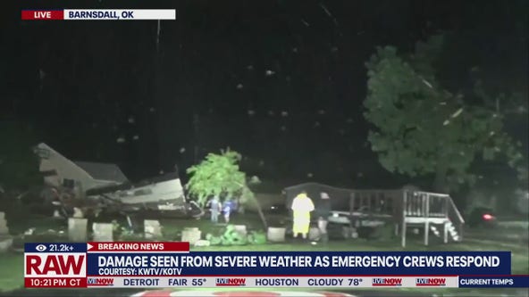 Severe weather causes damage in Oklahoma