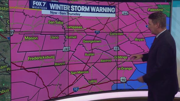 Central Texas weather: Winter Storm Warning extended until Thursday