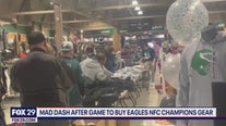 Eagles fans rush stores for NFC Championship gear